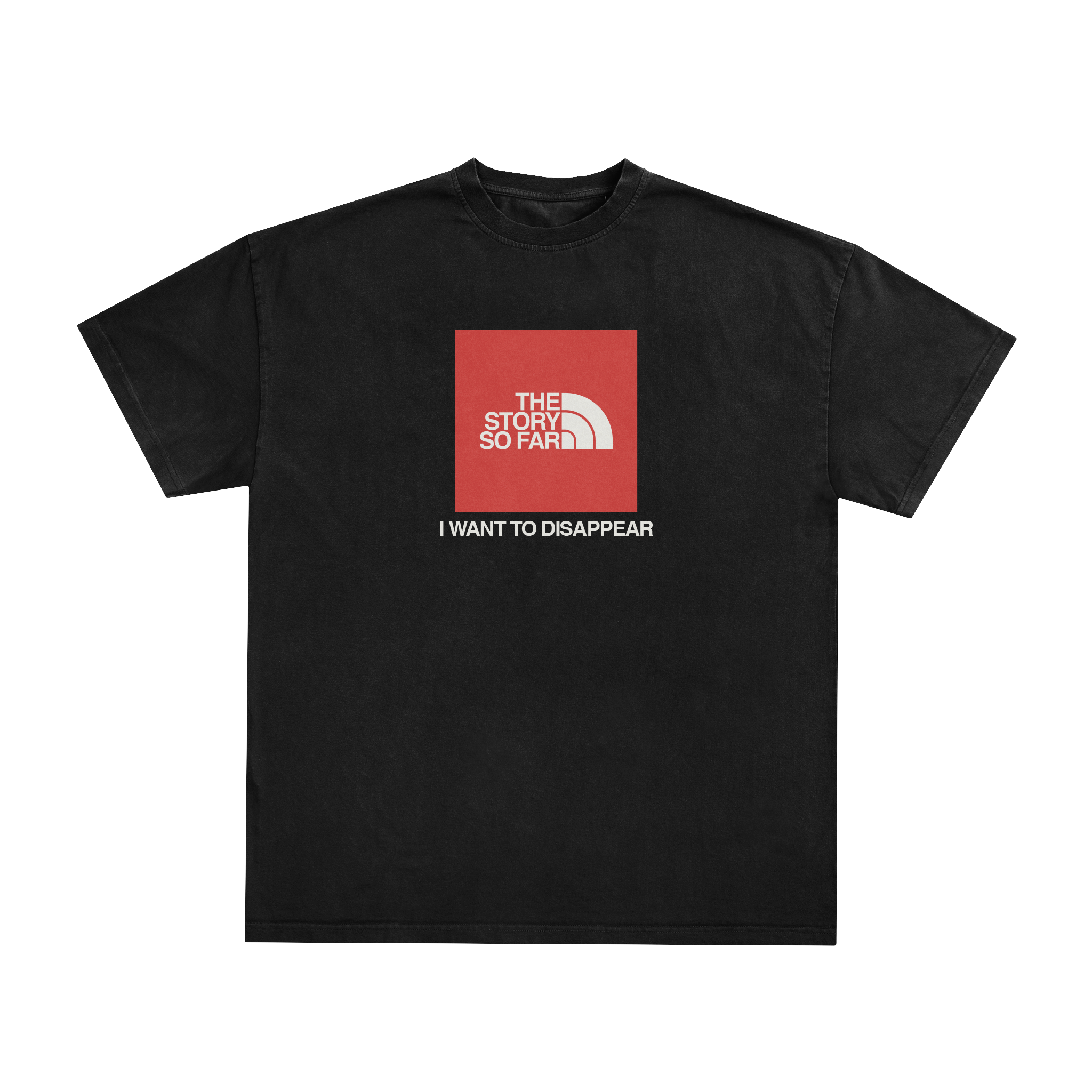 Stacked Logo Black Tee